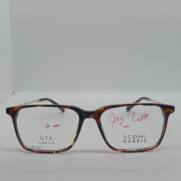 NWT MEN'S SCOTT HARRIS EYEGLASS FRAMES 006 TORTOISE